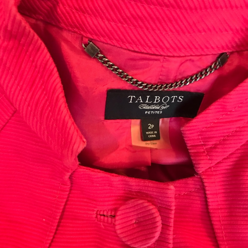 Talbot got pink jacket